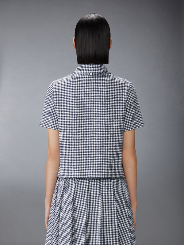 GINGHAM COTTON TWEED POLO - image 2
