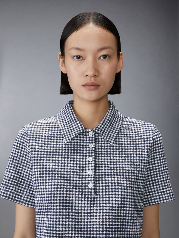 GINGHAM COTTON TWEED POLO - image 5