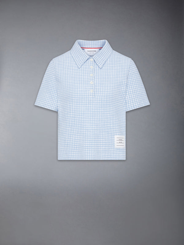 GINGHAM COTTON TWEED POLO - featured image