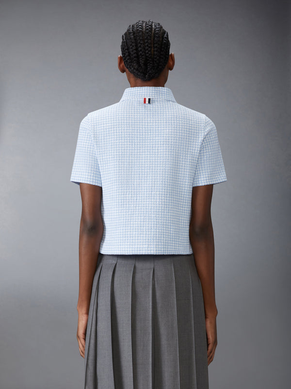 GINGHAM COTTON TWEED POLO - image 2