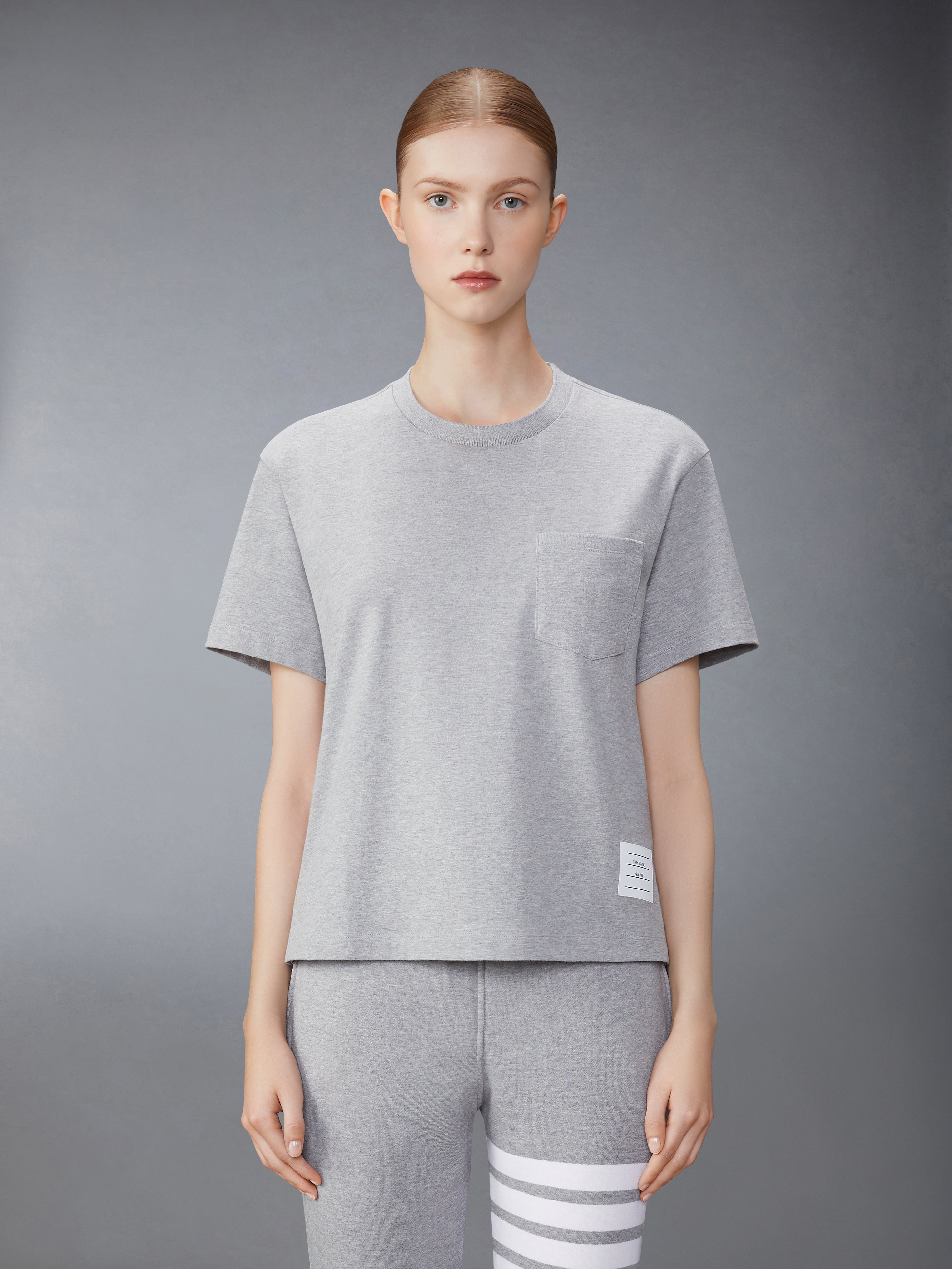 Medium Weight Jersey Boxy Fit Pocket Tee | Thom Browne