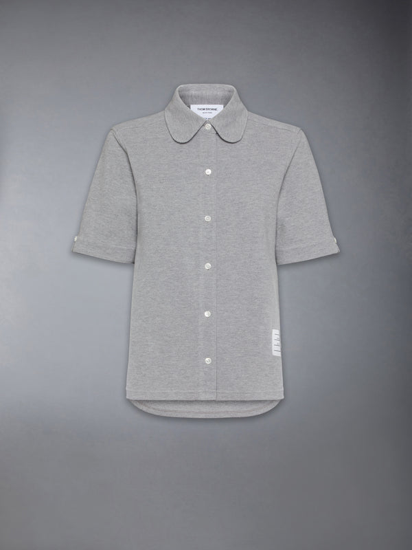 COTTON PIQUE SHORT SLEEVE SHIRT - featured image