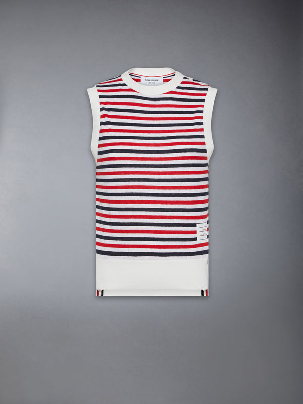LINEN JERSEY SHELL TOP - featured image
