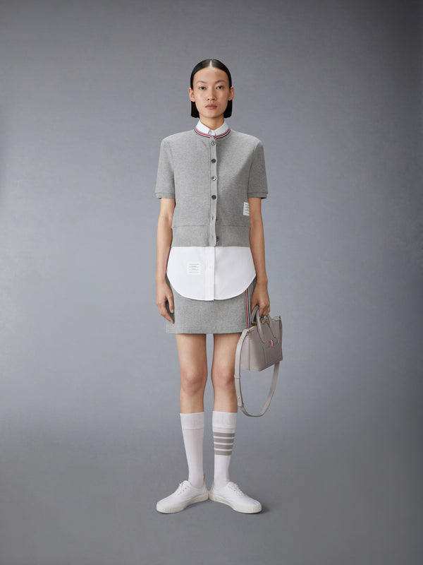 COTTON WAFFLE SHORT SLEEVE CARDIGAN - image 3