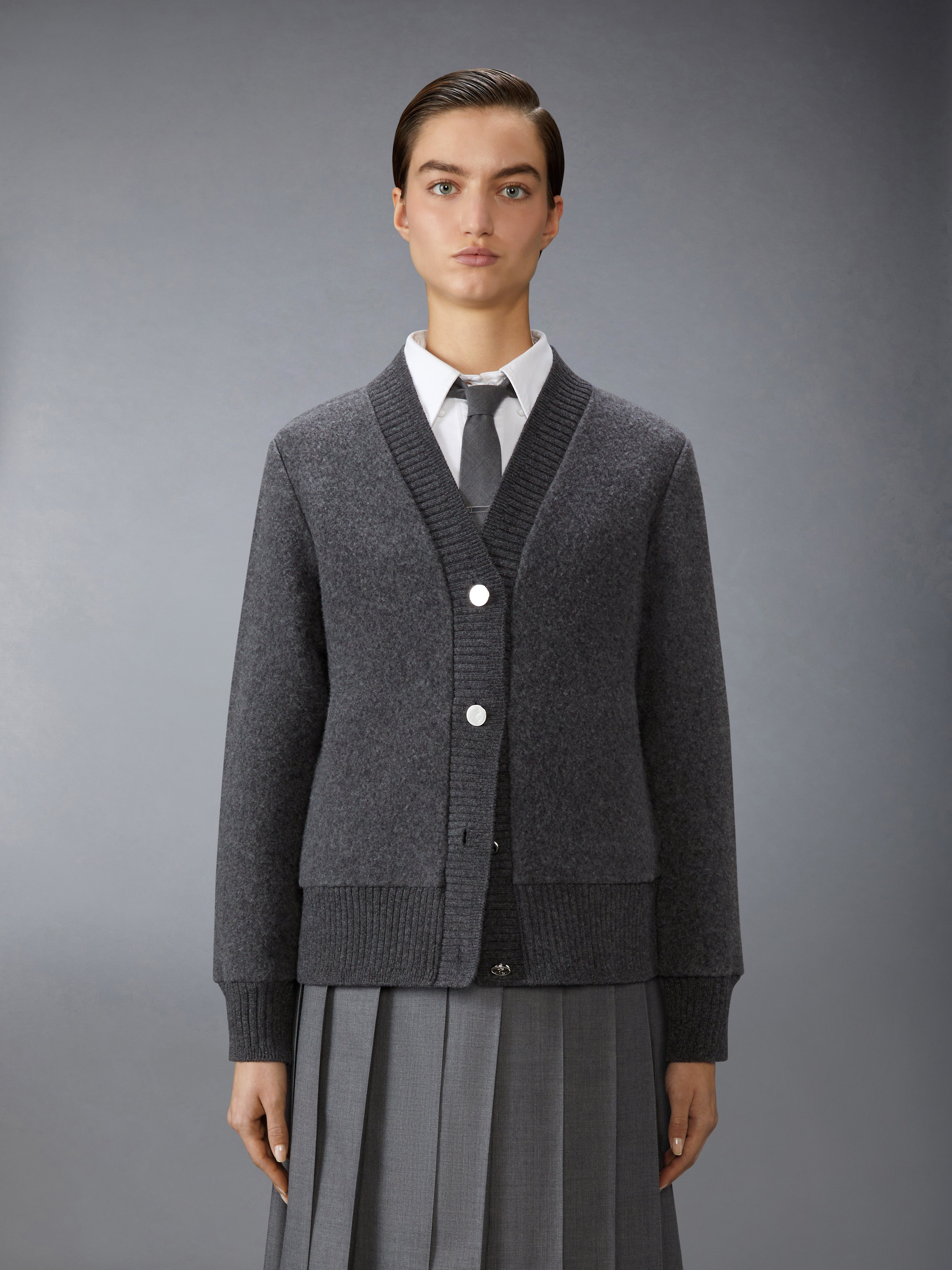アウターその他 THOM BROWNE CARDIGAN Wool 4 Bar V Neck Cardigan | Thom Browne