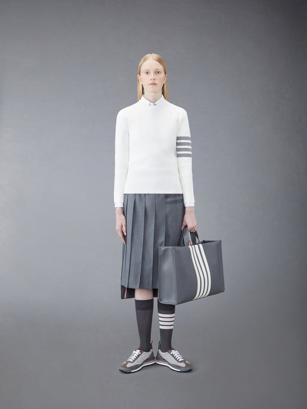 COTTON CREPE MILANO STITCH 4-BAR CLASSIC CREW NECK PULLOVER - image 3