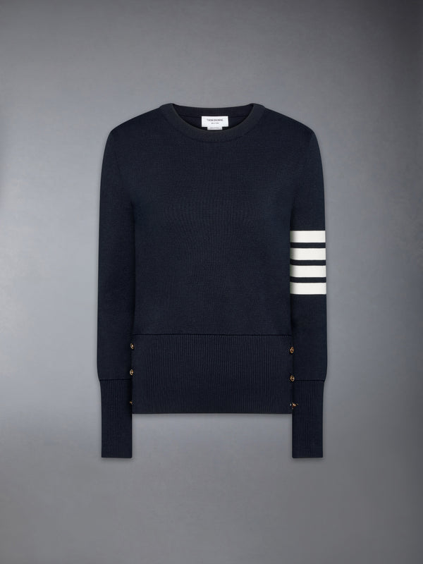 COTTON 4-BAR CLASSIC MILANO STITCH PULLOVER - featured image