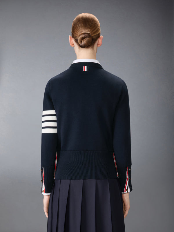 COTTON 4-BAR CLASSIC MILANO STITCH PULLOVER - image 3