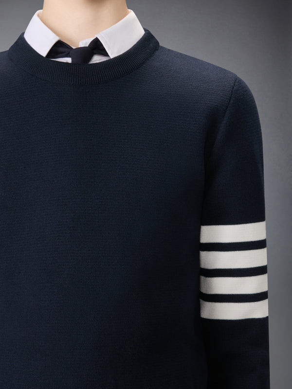 COTTON 4-BAR CLASSIC MILANO STITCH PULLOVER - image 5