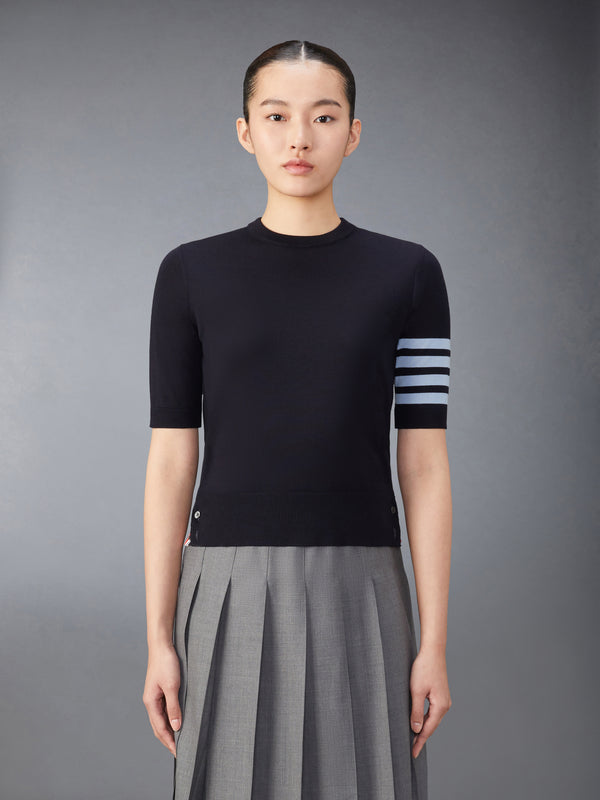 MERINO WOOL JERSEY STITCH 4-BAR TEE - featured image