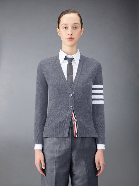 CLASSIC CASHMERE 4-BAR V-NECK CARDIGAN