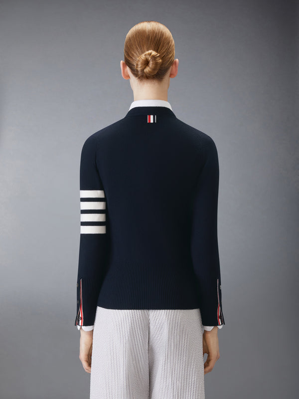 CLASSIC CASHMERE 4-BAR V-NECK CARDIGAN - image 2