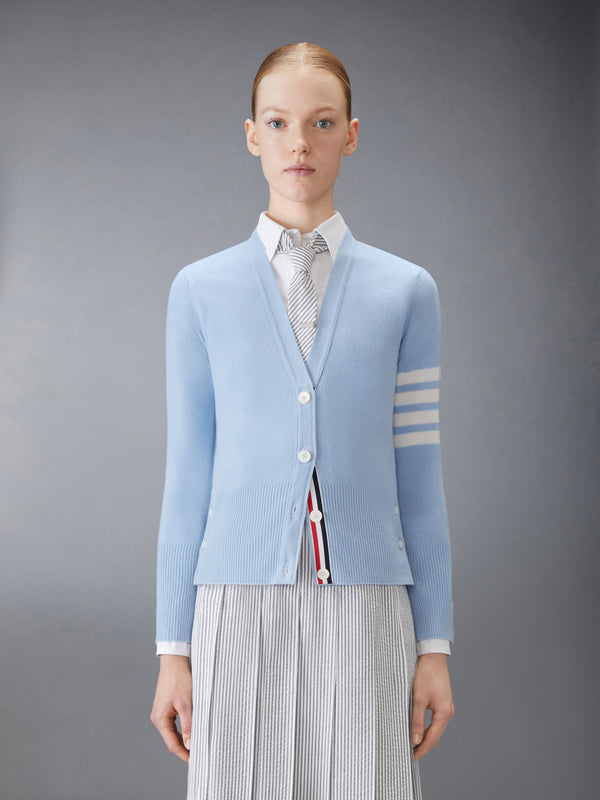 CLASSIC CASHMERE 4-BAR V-NECK CARDIGAN - image 1