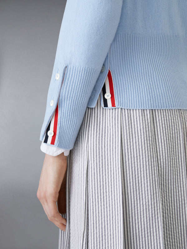 CLASSIC CASHMERE 4-BAR V-NECK CARDIGAN - image 4