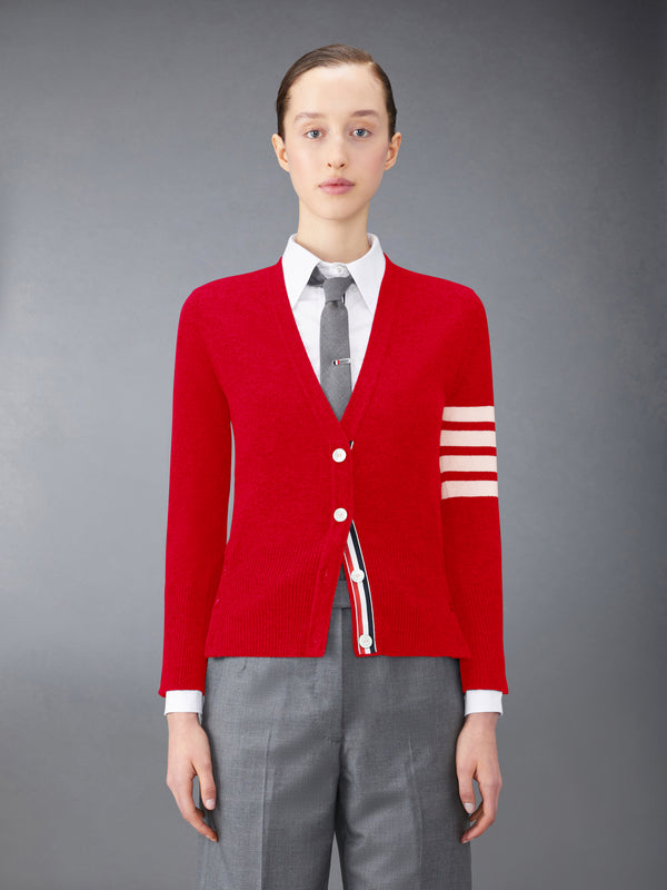 CLASSIC CASHMERE 4-BAR V-NECK CARDIGAN - featured image