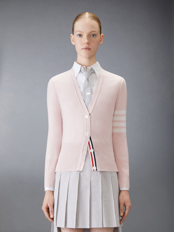 CLASSIC CASHMERE 4-BAR V-NECK CARDIGAN - image 1