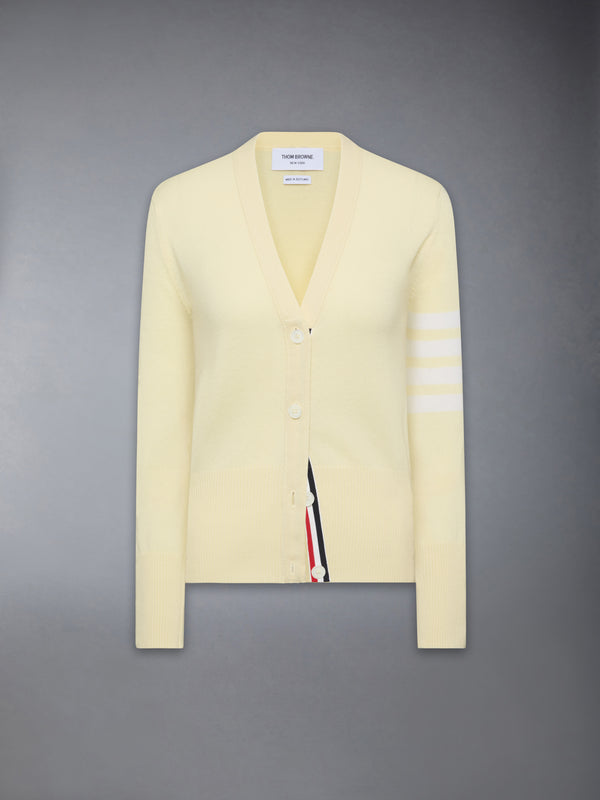 CLASSIC CASHMERE 4-BAR V-NECK CARDIGAN - featured image