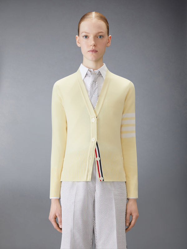 CLASSIC CASHMERE 4-BAR V-NECK CARDIGAN - image 1