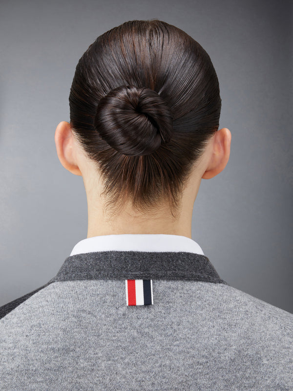 ファンミックス カシミヤ 4BAR Vネック カーディガン - image 5