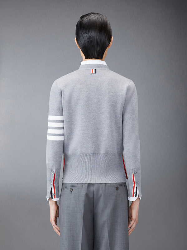 WOOL 4-BAR V-NECK CARDIGAN - image 2