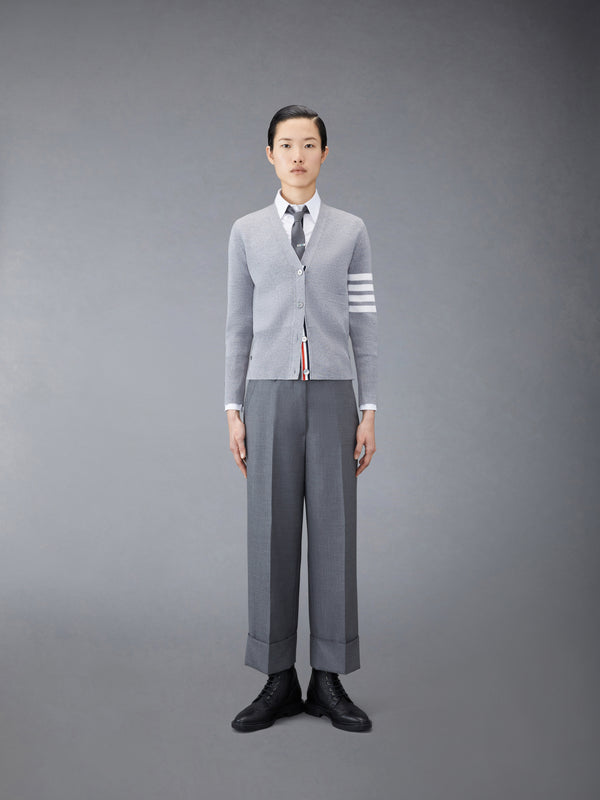 WOOL 4-BAR V-NECK CARDIGAN - image 3