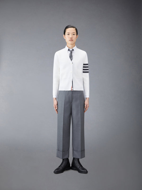 WOOL 4-BAR V-NECK CARDIGAN - image 3