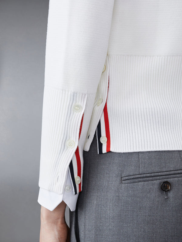 WOOL 4-BAR V-NECK CARDIGAN - image 5