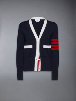 MILANO STITCH COTTON 4-BAR CARDIGAN