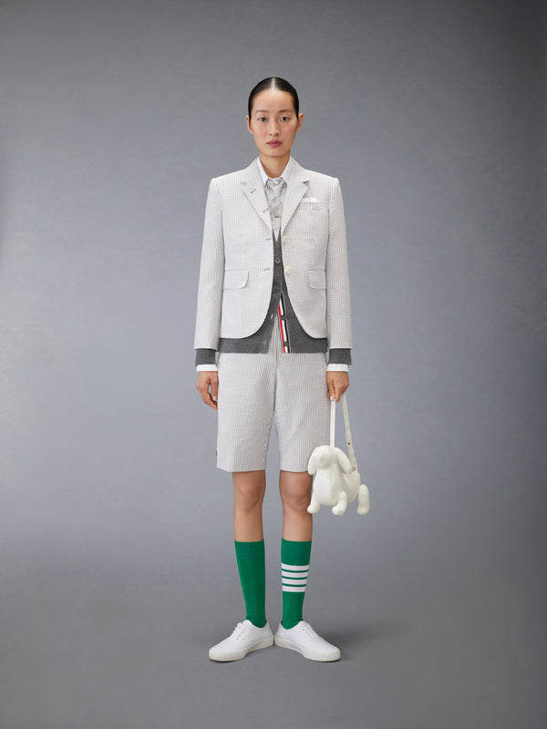 MERINO WOOL 4-BAR RELAXED FIT V-NECK CARDIGAN - image 3