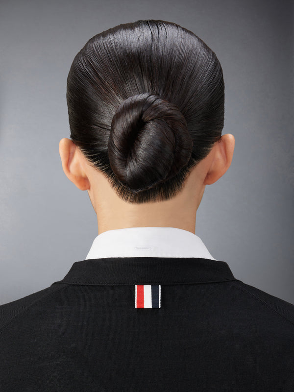 FINE MERINO WOOL 4-BAR RELAXED FIT CARDIGAN - image 5