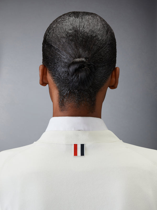 COTTON 4-BAR V NECK CARDIGAN - image 5