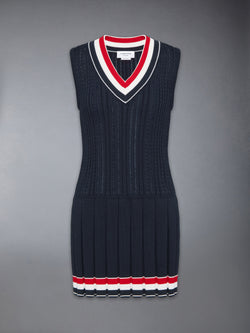 CRICKET RWB STRIPE BABY LADDER CABLE MINI DRESS