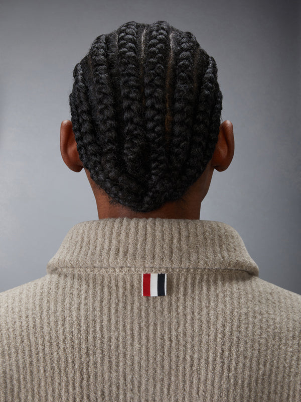 BOILED MERINO WOOL 4-BAR BOMBER JACKET - image 4
