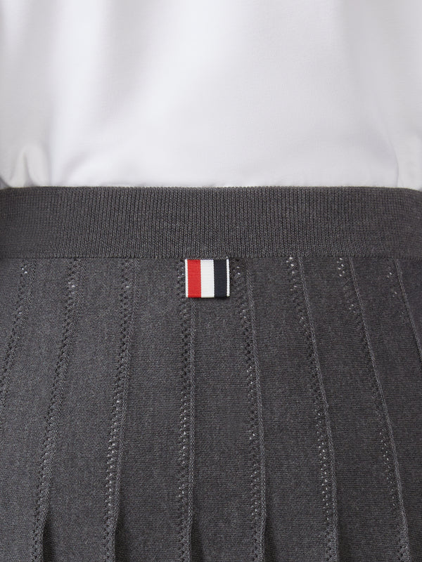 WOOL SILK POINTELLE PLEATED SKIRT - image 5