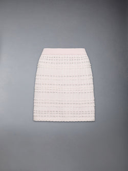 SEERSUCKER KNIT TWEED JACQUARD MINI SKIRT