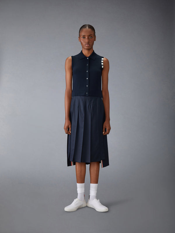 COTTON 4-BAR CROPPED SHIRT - image 3