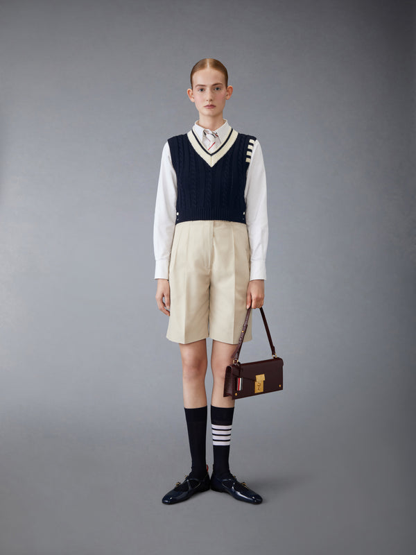 CLASSIC CABLE 4-BAR V NECK VEST - image 3