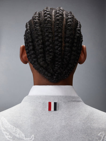 フェザー インターシャ カシミヤ クロップド シェルトップス