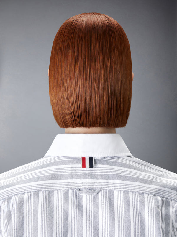 STRIPED OXFORD CROPPED SHIRT - image 4