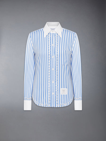 AWNING STRIPED POPLIN CLASSIC LONG SLEEVE SHIRT