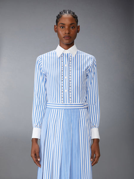 AWNING STRIPED POPLIN CLASSIC LONG SLEEVE SHIRT