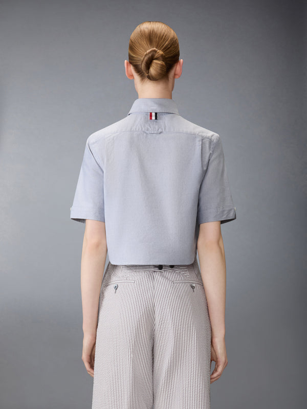 OXFORD CROPPED SHORT SLEEVE SHIRT - image 2