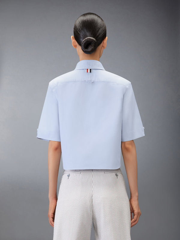 OXFORD CROPPED SHORT SLEEVE SHIRT - image 2