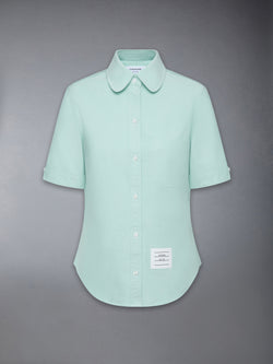 OXFORD ROUND COLLAR SHORT SLEEVE SHIRT