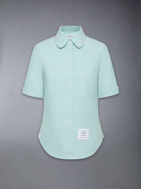 OXFORD ROUND COLLAR SHORT SLEEVE SHIRT - featured image