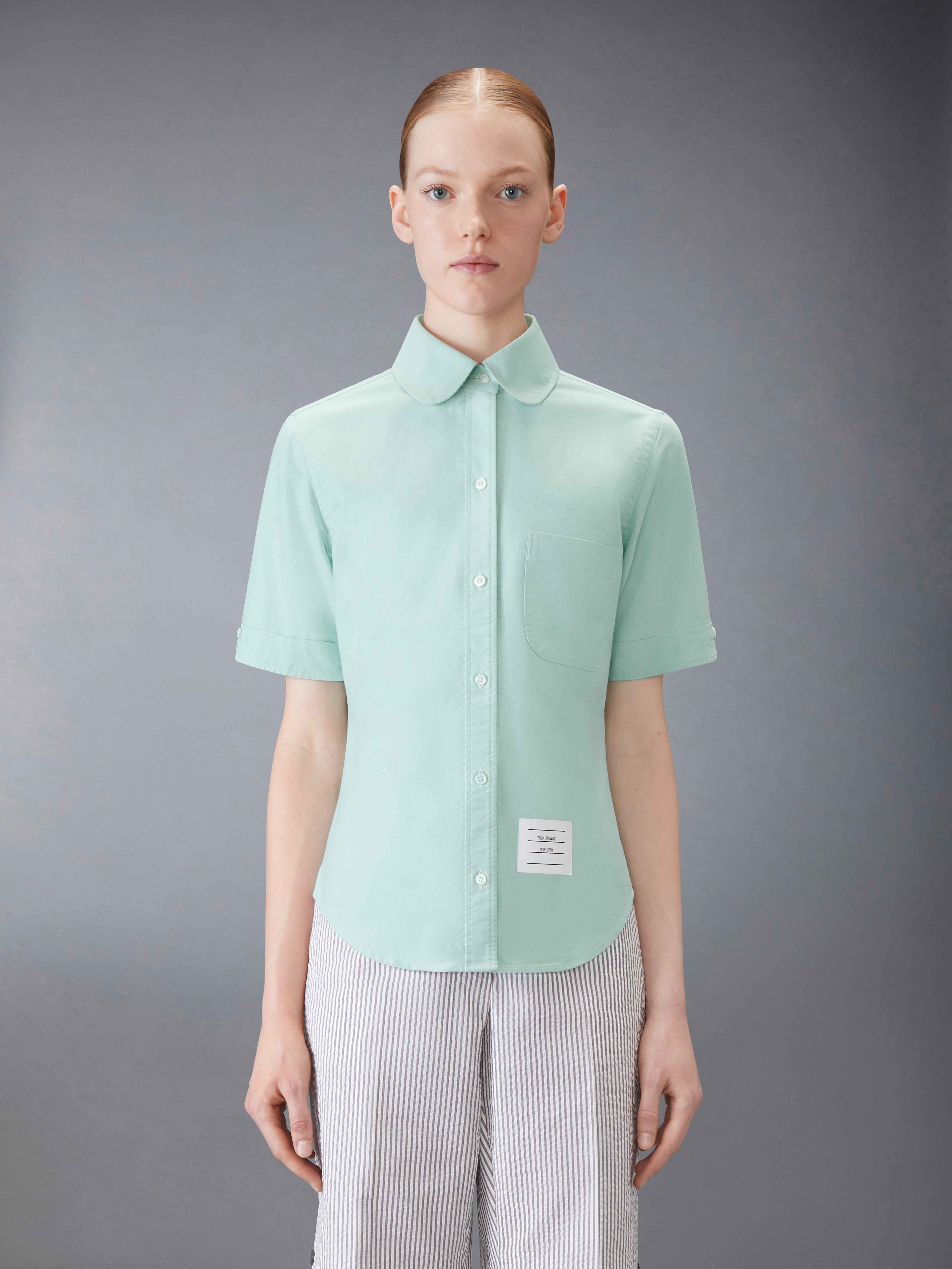 Oxford Short Sleeve Shirt | Thom Browne