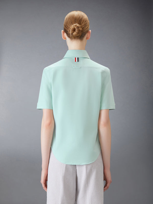 OXFORD ROUND COLLAR SHORT SLEEVE SHIRT - image 3