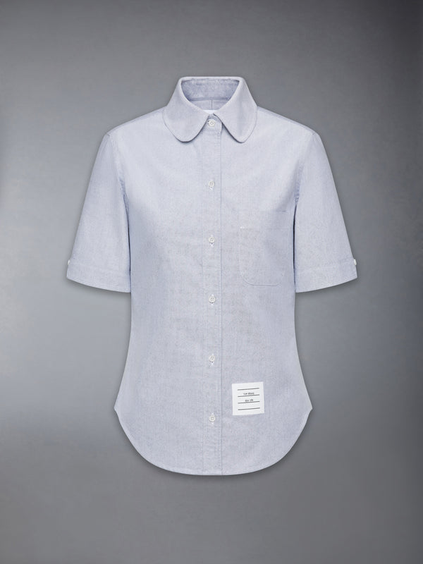 OXFORD ROUND COLLAR SHORT SLEEVE SHIRT - featured image