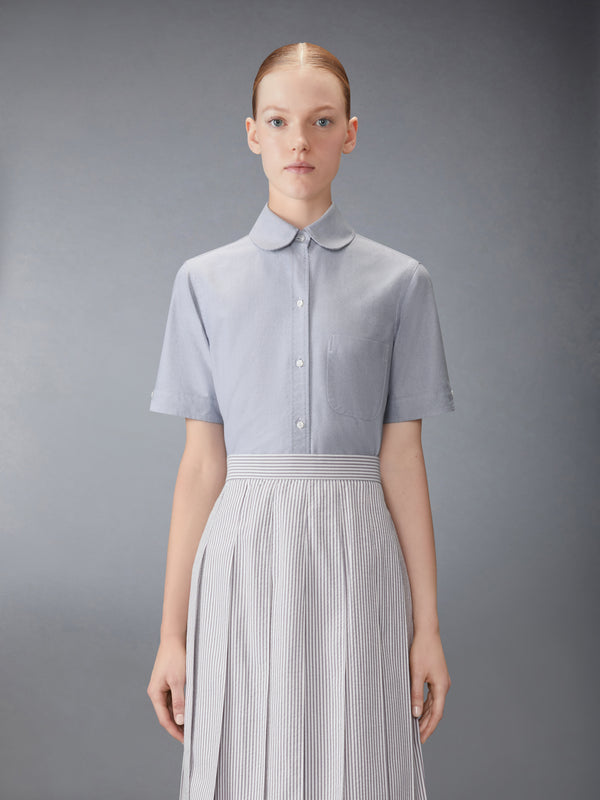 OXFORD ROUND COLLAR SHORT SLEEVE SHIRT - image 1