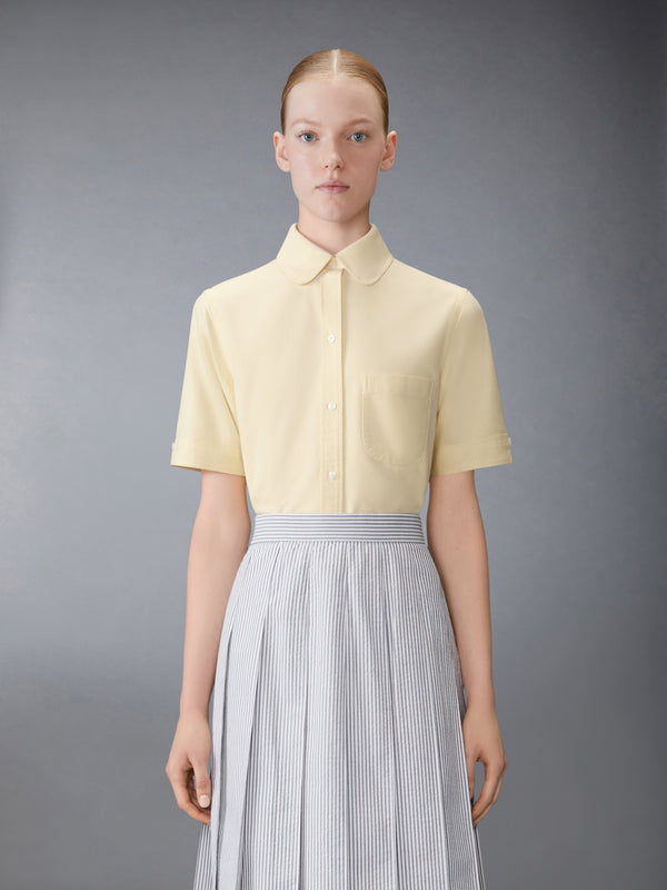 OXFORD ROUND COLLAR SHORT SLEEVE SHIRT - image 1